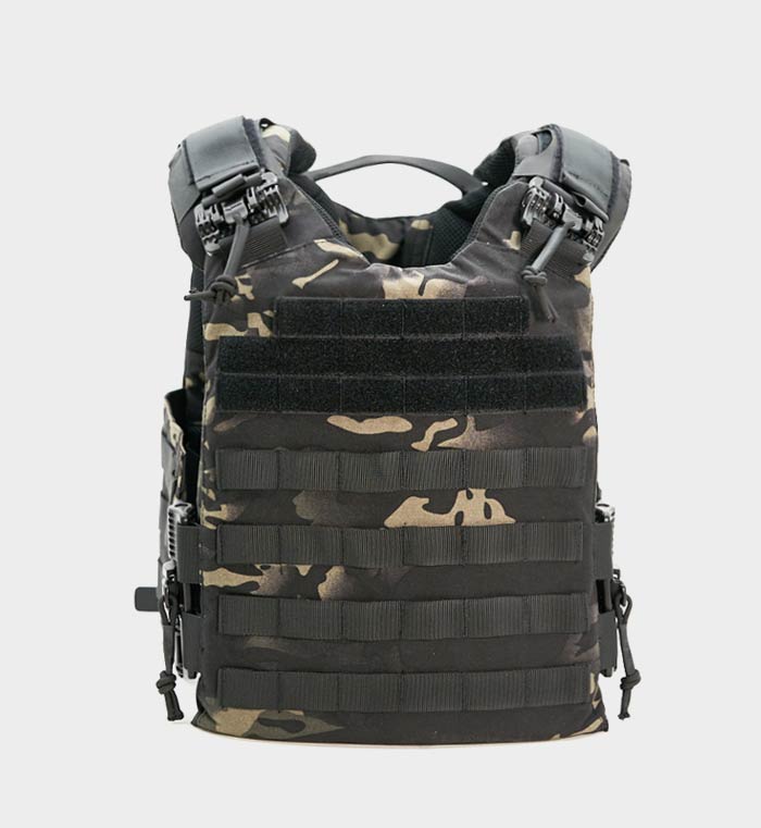 Quadrelease Plate Carrier Black Multicam