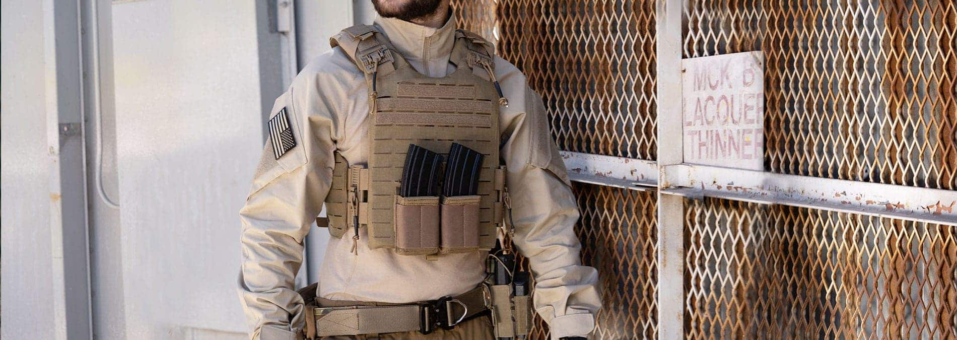 Quadrelease Plate Carrier Tan