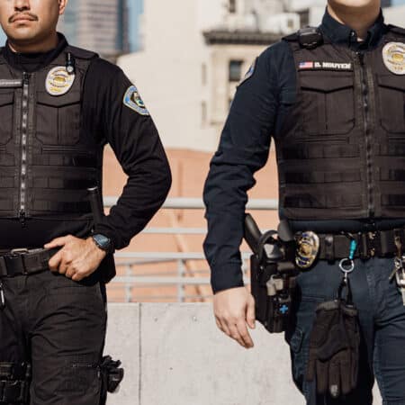 Security Officer wearing Livewire Bulletproof Vest Level 3A