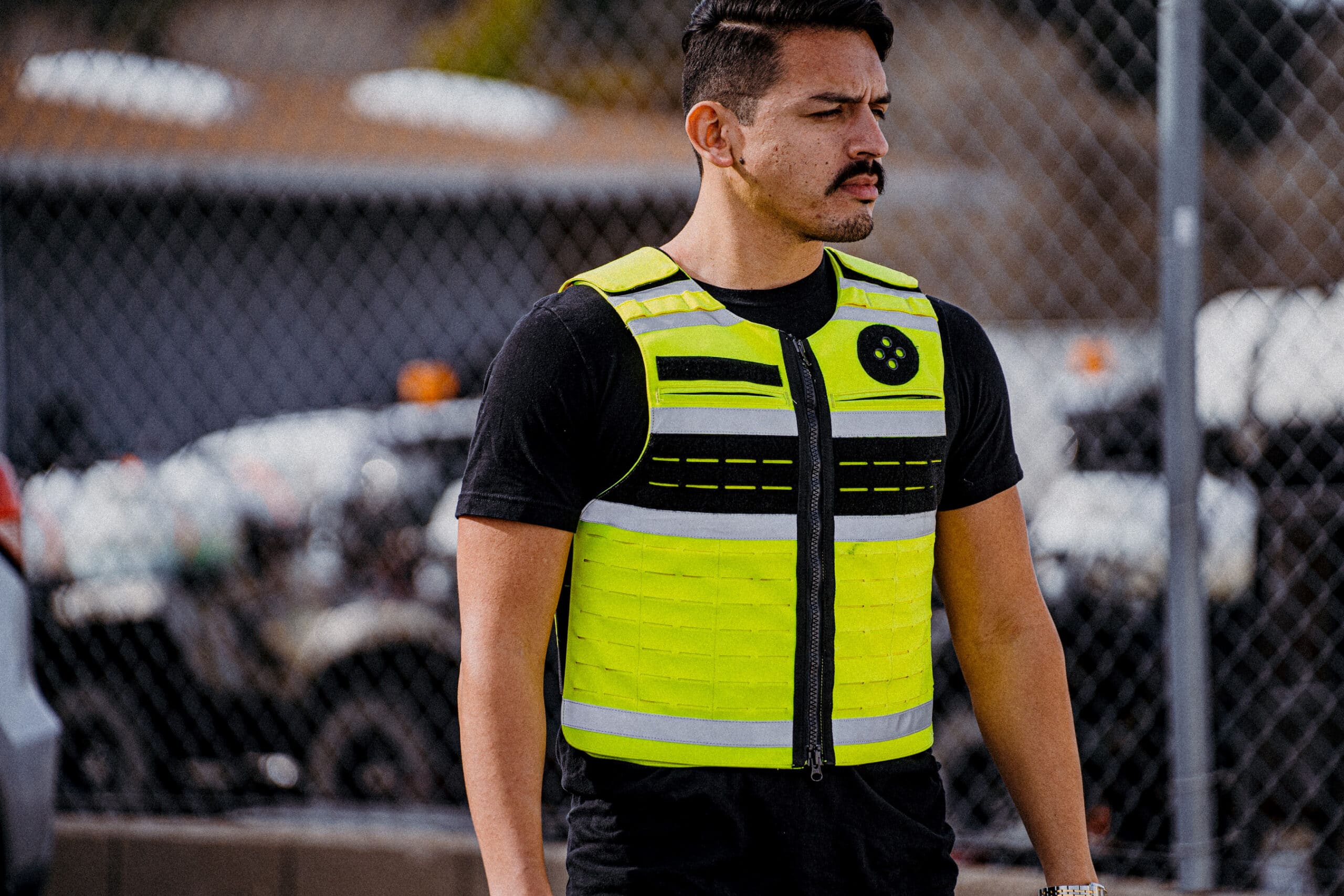 EMS Firs Responder wearing High-Visibility Bulletproof Vest